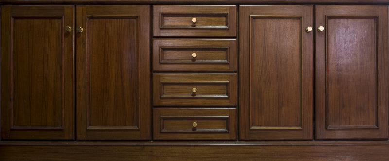 Built In Cabinetry Staining in Bloomington, IN